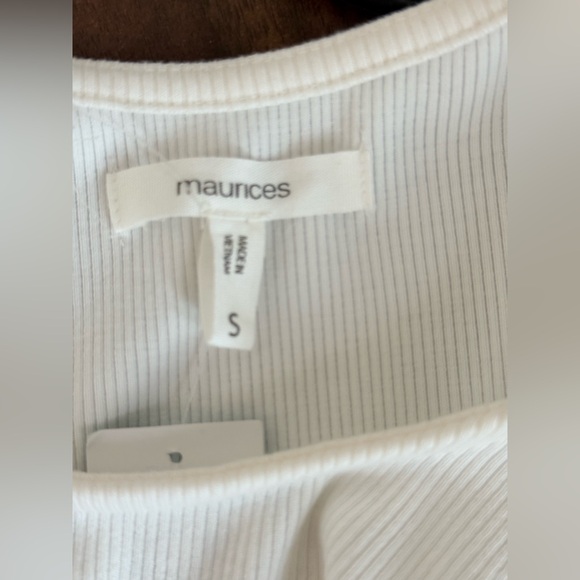 Maurices Ivory Ribbed Knit Top - Picture 8 of 8
